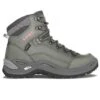Lowa Renegade GTX Mid Wandelschoen Dames Grijs -Winkel Voor Wandeluitrusting 80114 lowa renegade gtx mid wandelschoen dames